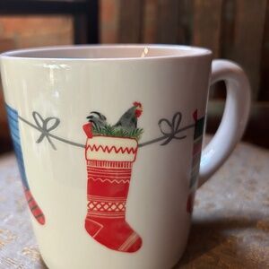 Red Shed Chicken Hen Christmas Stockings Mug